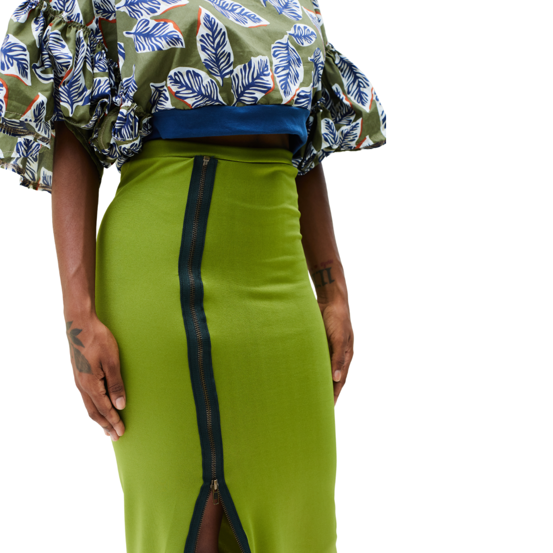 FRESH LEAF Top / AVOCADO Skirt